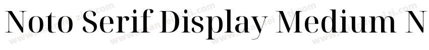 Noto Serif Display Medium Nerd Font字体转换